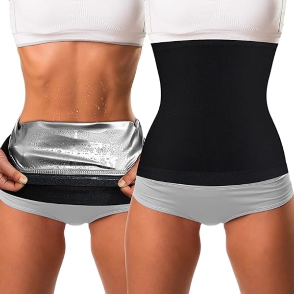 Midjetrimmer Svett Waist trainer Wrap Magomslag för kvinnor Bo