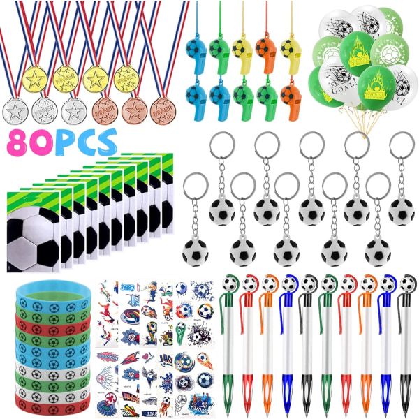 80 stk. Fodbold Fødselsdag Dreng, Små Fodbold Fødselsdagsfavoritter K
