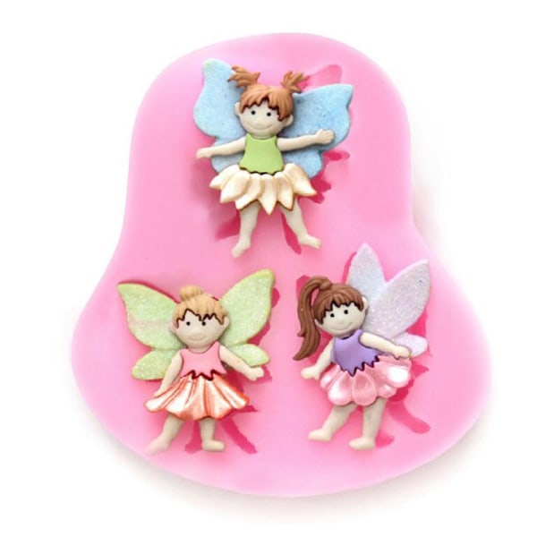 små fairy wizard ängel molds, silikon godis choklad lera sug
