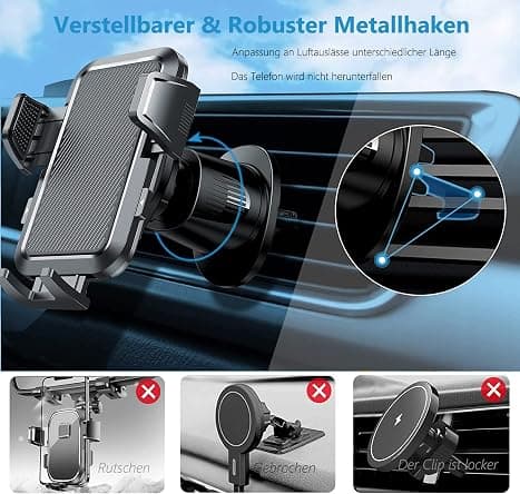Sort bil mobiltelefonholder