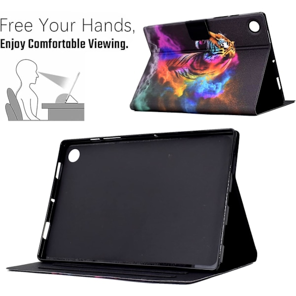 Samsung A8 Fodral för Samsung A8 2022/2021 SM-X200/X205/X207 Stativ Folio Cover Skyddande Skal med A