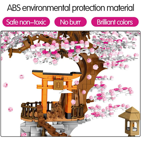 Sakura Treehouse Lighting Building Kit, Japanese Inari Shrine Bu