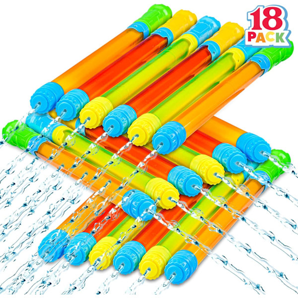 18 Pack 16.5''/42cm Super Water Pistol Soaker Blaster Squirt Guns, Water Guns for Kids and Adults, S