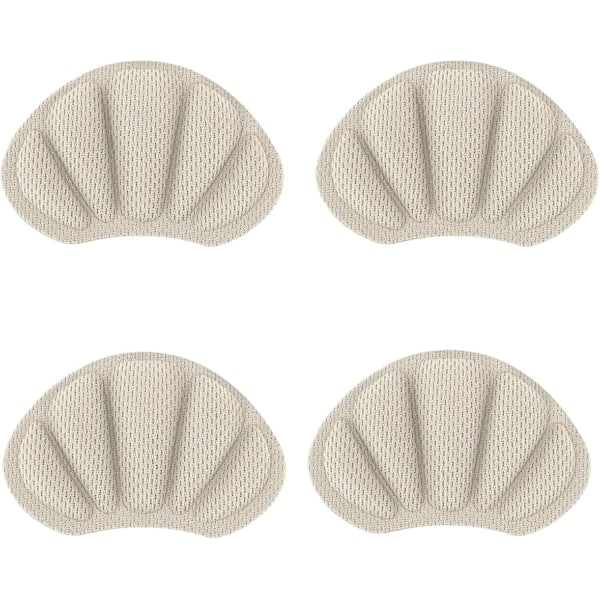 (Beige) 2 par med Sneaker Heel Pads, Myke og komfortable med klebrig bakside -