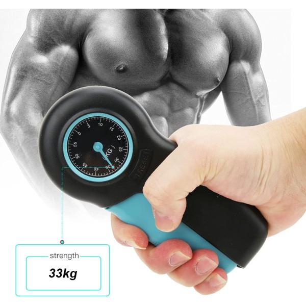 Handdynamometer, mekanisk greppstyrketestare, greppmätare för