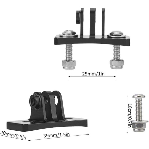 Bracket Action Kamera Multi-Sports Hjelm Mount, Skydiving Hjelm Fastgjort Mount Holder Adapter til Her