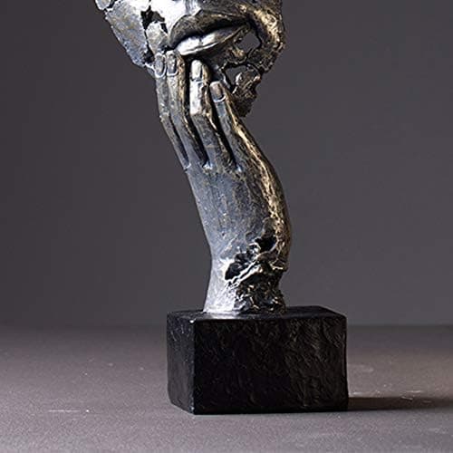 Stille parstatue, moderne kunstfigur stue interiør
