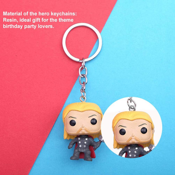 6 st Marvel Superhjältar Nyckelringar Superhjältar The Avengers Deadp E