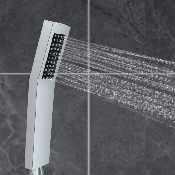 Moderne vandfaldsbadeværelsesbruser, håndbruser med anti-kalk