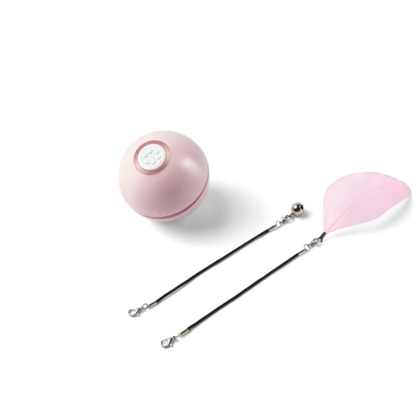 Rosa Interaktiv Katt Leksak, Rebo Automatisk Roterande Smart Boll