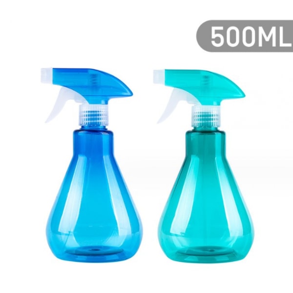 500 ml sprayflasker (blå og grønn), 2 stk for rengjøring, tomme sprøyter
