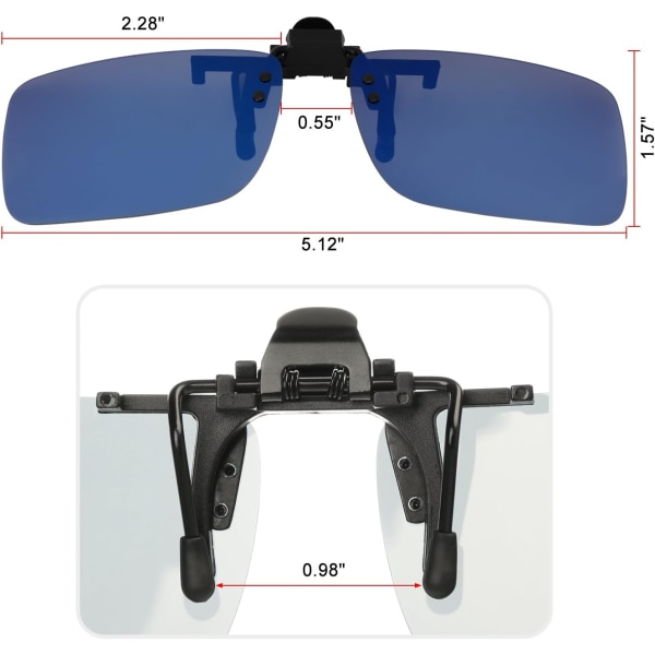 4 kpl, Kiinnitettävät Polaroidit Auringonsuojalasit, Yli Auringonsuojalasit Miehille ja Naisille Ajamiseen ja Ulkoilmatoimintaan K