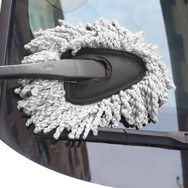 (Grå) 2-pakke Mini Mikrofiber Biler Dash Duster Brush, Multifunksjonell Bil Rengjøring Brush, Bil Interi
