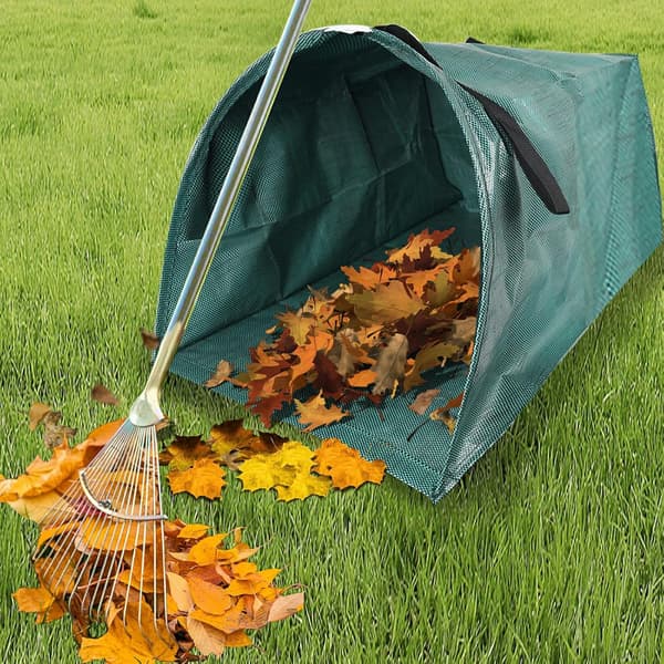 Løvoppsamler, sammenleggbar hageavfallspose (200 liter, 56*43*76 cm)