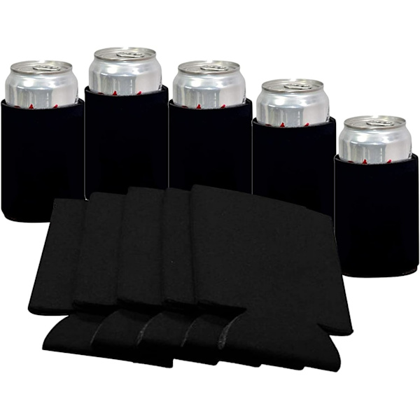 10-pack isolerade ölburkskylare, hopfällbara återanvändbara dryckes- och colafodral för H