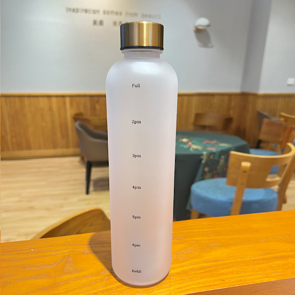 1L Vit Vattenflaska, Läckagesäker BPA-fri Återanvändbar Vattenflaska