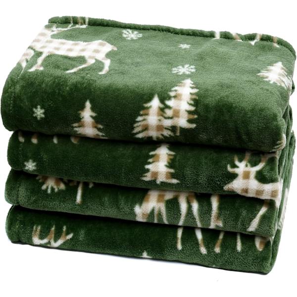 Flannel digitalt trykt tæppe juletema