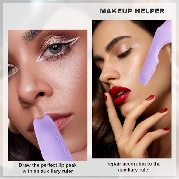 2 stk. Eyeliner-skabeloner, silikone-vinget eyeliner-værktøjshjælper til begyndere Eyeliner-skabelon