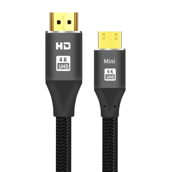 2m 4K HDMI-kabel - højhastigheds-, nylonflettet og guldbelagt kon