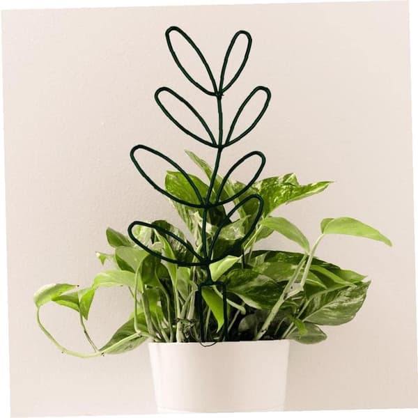 1 Pack Garden Trellis för klätterväxter, krukväxtstöd bladform D