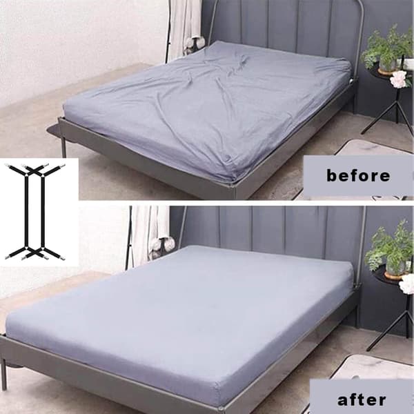 2 stk. Sorte justerbare elastiske trekantstropper, justerbar Lon