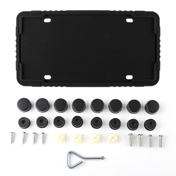 Nummerplåtsramar, 2-pack bilnummerplåtsöverdrag, Universal U