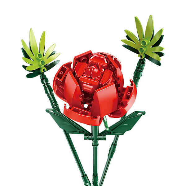 Ainutlaatuinen DIY-teko kukkakimppu rakennussetti kukka sarjat, Bonsai koristelu luova idea pinoaminen lohkot lahja Z