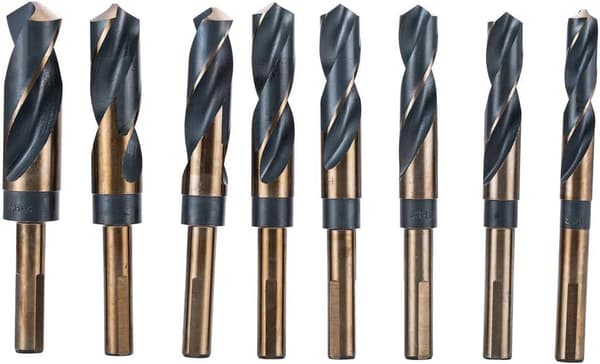 HSS reducerad skaft borr set, 8 delar, 14-25mm metrisk hög Sp