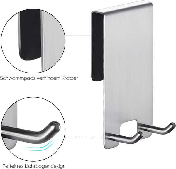 2 stycken duschhakar, duschkabinväggskrok, krok I
