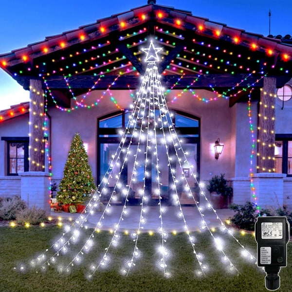 Guirlande Lumineuse Noel Etoile, 344 Leds Guirlandes Lumineuse A