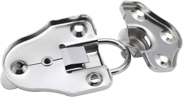 8 Toggle Clasp Latches Toggle Lock Lever Closure for Jewelry Box Gift Boxes Tool Chest Suitcase and Chest - Silver
