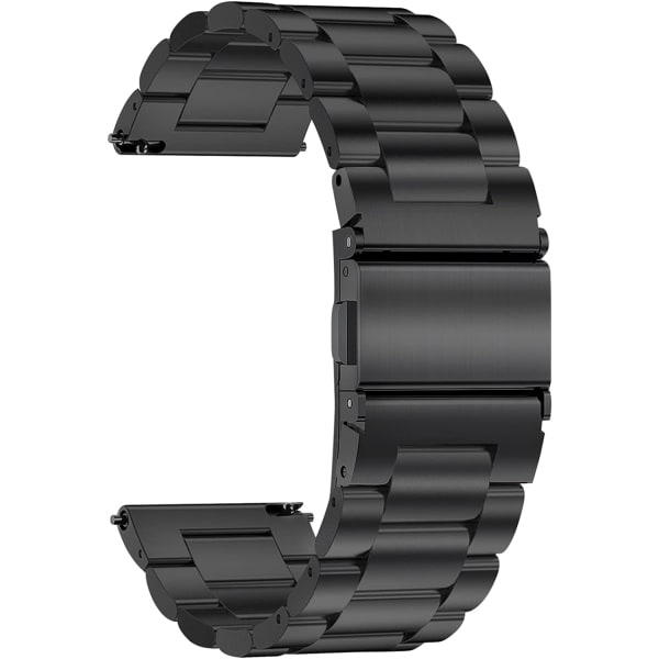Armband i rostfritt stål - Svart (20mm)