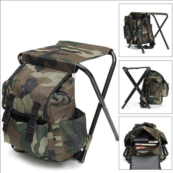 Taittuva tuoli Taittuva jakkara Vedenpitävä reppu Ultralight Porta
