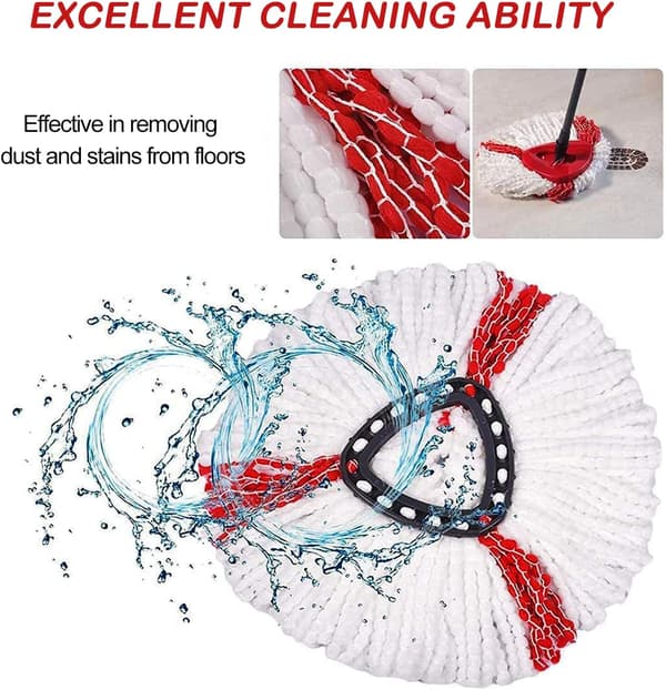 Reservedele til moppehoveder til roterende moppedele -