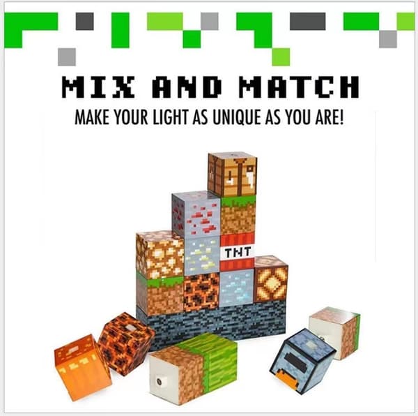 Minecraft DIY luova uutuus valaisin