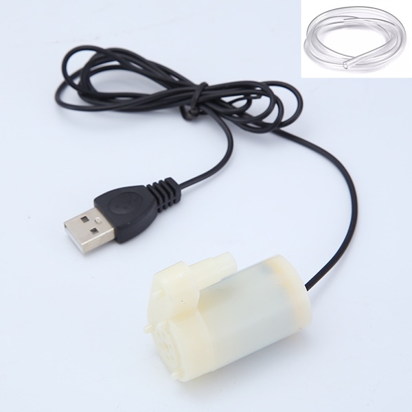 USB Mini Mute Sukellettava Vesipumppu 2-3L/min Sukellettava Pumppu Kaloille Tan