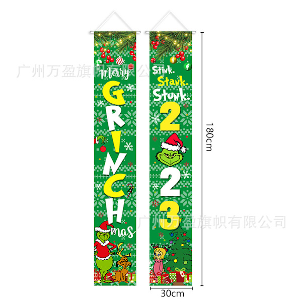（180x30cm）Julgransslingor (300D Oxford-tyg)23 W