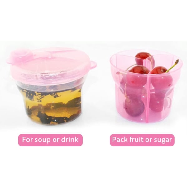 Baby mjölkpulver dispenser förvaringslåda rosa förvaringslåda matlåda