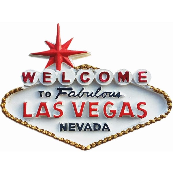 Berømt Casino Las Vegas Nevada USA Køleskabsmagnet Souvenirgave C