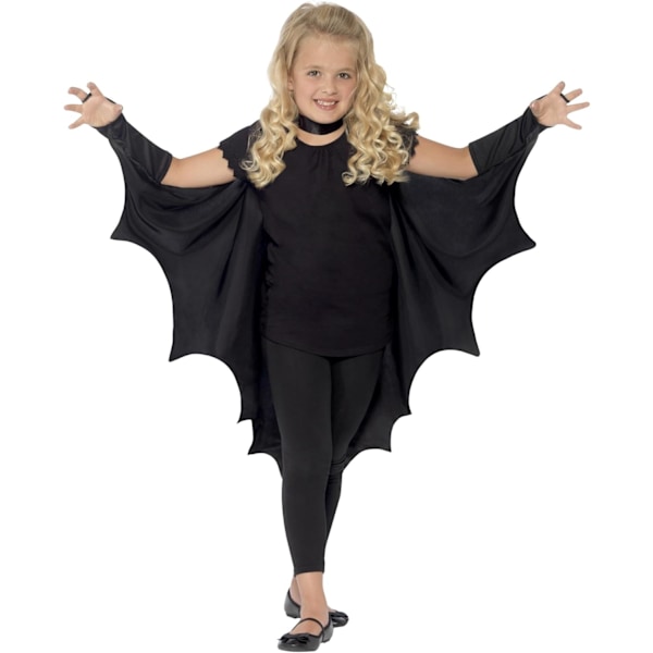 (140cm）Vampire Bat Wings, Black, Halloween Child Fancy Dress, Child Dress Up Accessories