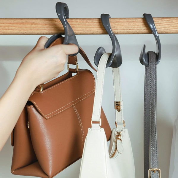 Garderobe håndtaskekrog, sæt med 6, håndtaskeholder, taskeophæng, til b