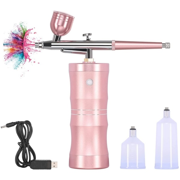 Upgraded Airbrush Kit, Portable Cordless Auto Airbrush Gun Kit, Rechargeabl