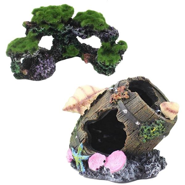 Akvariedekoration, Imitation Rockery, Resin Fish Hideout, Aqua