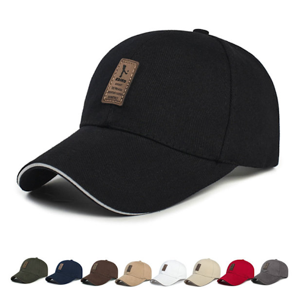 Puuvillainen baseball-lippis Black