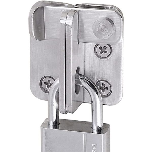 Hasp-lås portbolt lås portlås dørbolt rustfritt stål hengelås høyre åpen liten dørhasp f