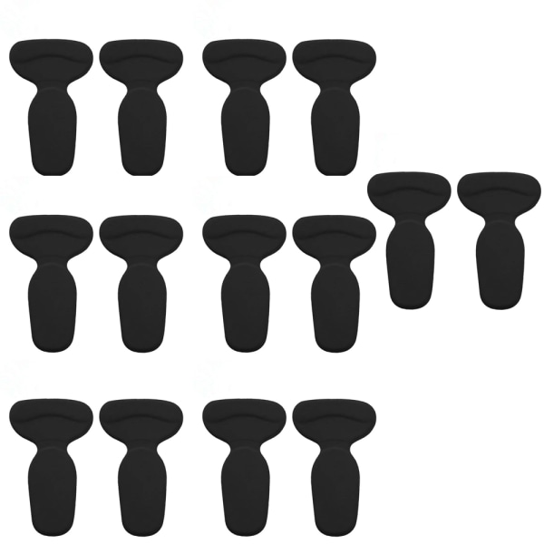 (svart) 14 st Hälkuddar Sko Hälinlägg för skor Silikon Skokuddar Gel Hälgrepp Självhäftande skokuddar