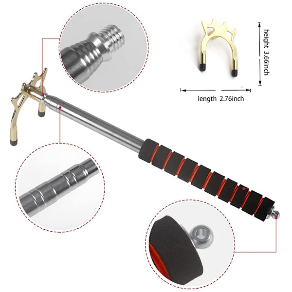 Biljardkø Snooker Biljardbro Stavp Biljardbord Tilbehør Retraherbar Biljardkø Hvile med Remova