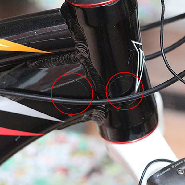 1x Cykelbasdekal (Matt Svart) Ramskydd Repskydd Cykeldekal Landsvägscykel Skyddstejp
