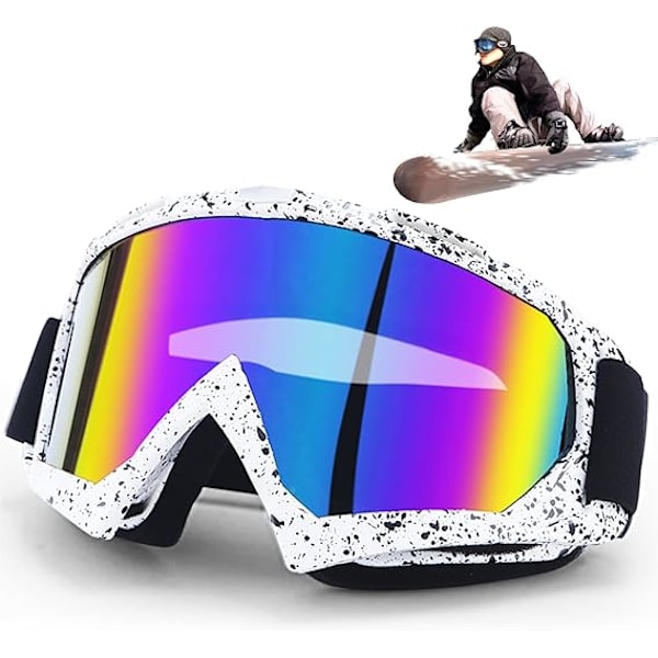 Skimasker og skibriller, skibriller, Uv400 beskyttelse snowboard Go