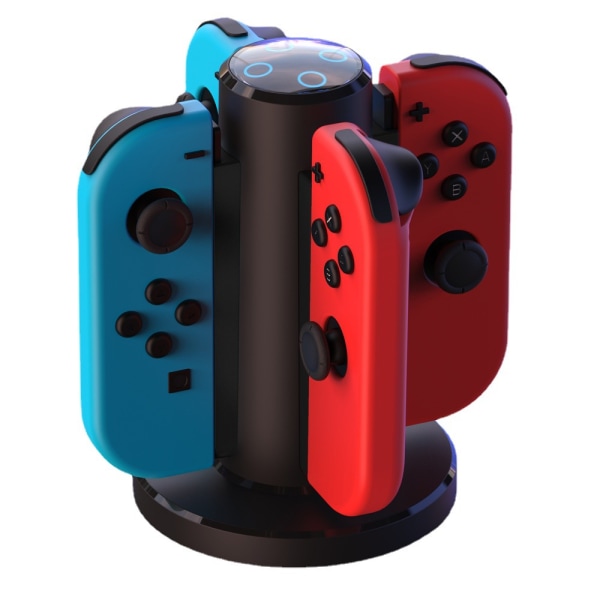 Joy-Con Quad-Charger kompatibel för Nintendo Switch - Svart, forts